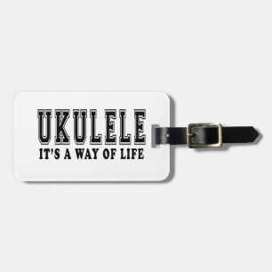 Ukulele ist es Lebensart Gepäckanhänger