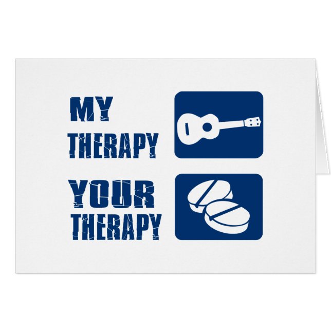 Ukulele ist meine Therapie (Vorderseite (Horizontal))