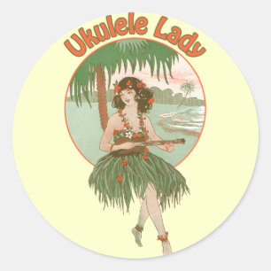 Ukulele Lady #1 Aufkleber
