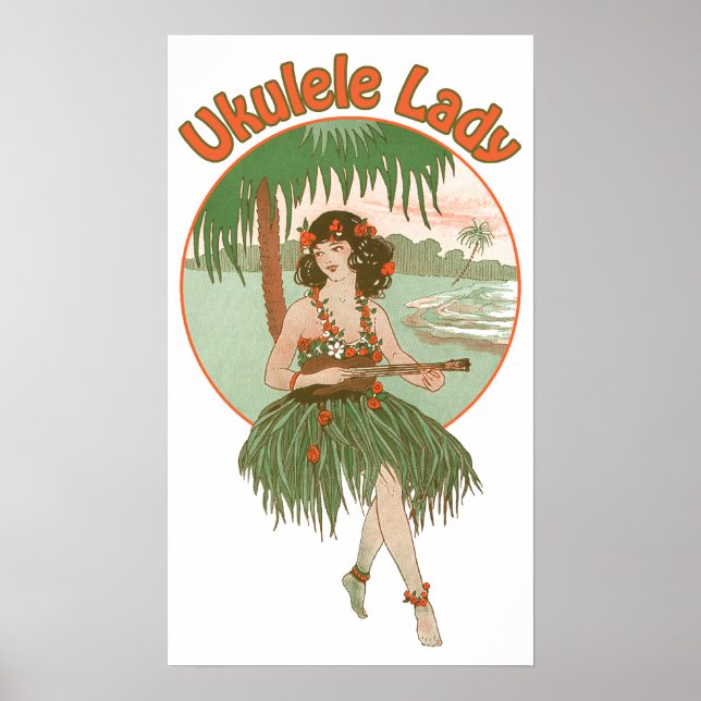 Ukulele Lady #1 Poster (Vorne)