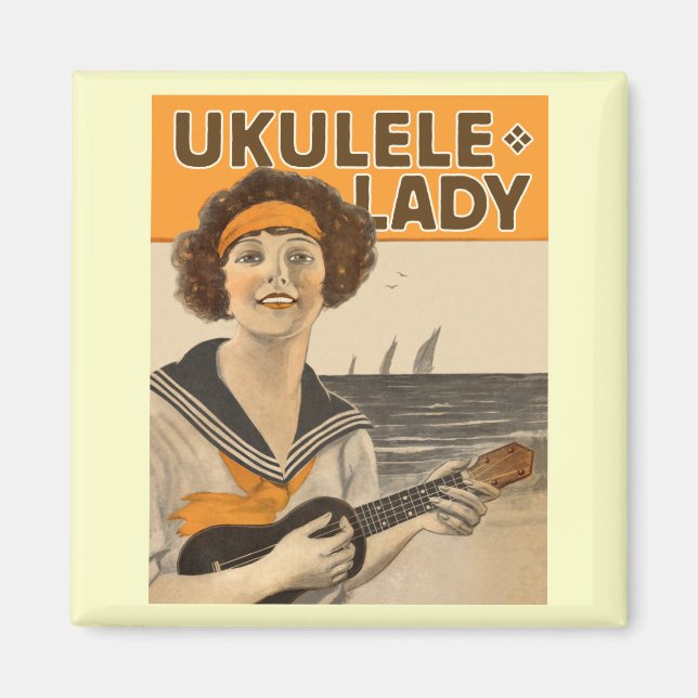 Ukulele Lady #2 Magnet (Vorne)