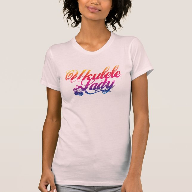 Ukulele Lady T Shirt (Vorderseite)
