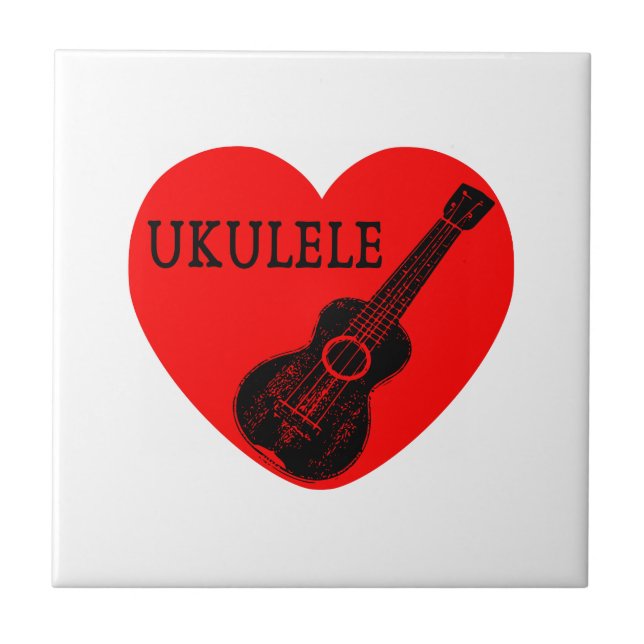 Ukulele Liebe Fliese (Vorderseite)