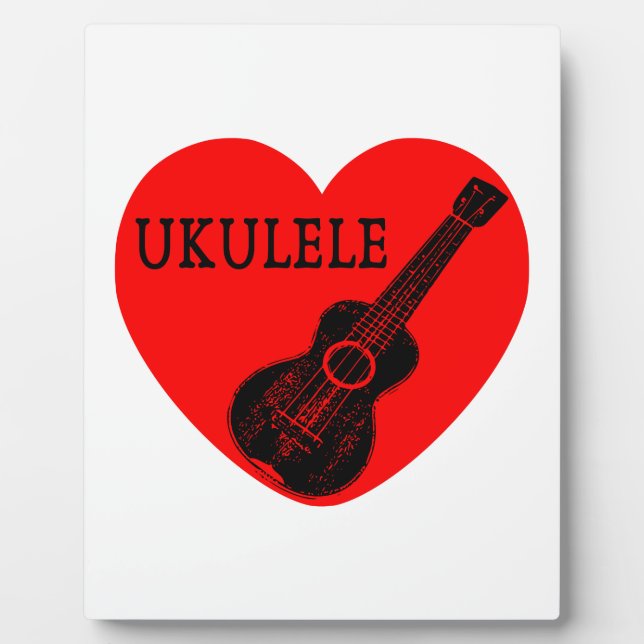 Ukulele Liebe Fotoplatte (Vorderseite)