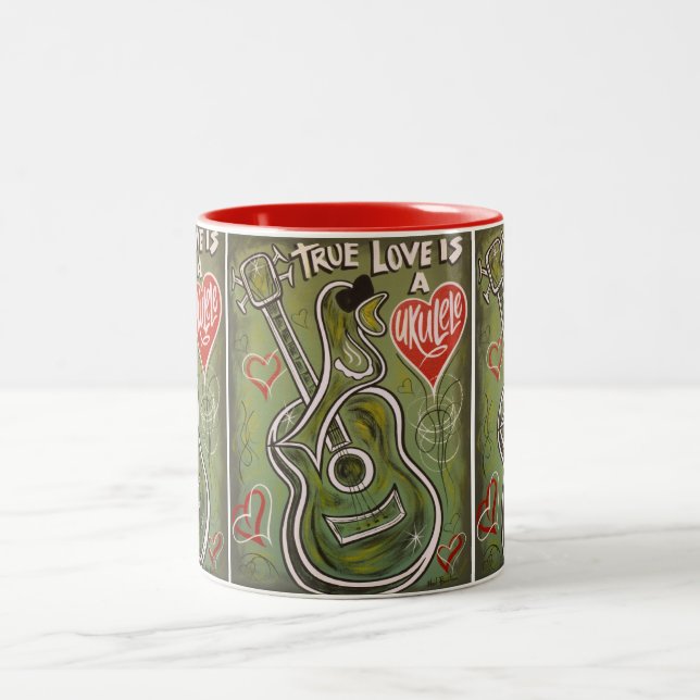 Ukulele Liebe Tasse (Mittel)