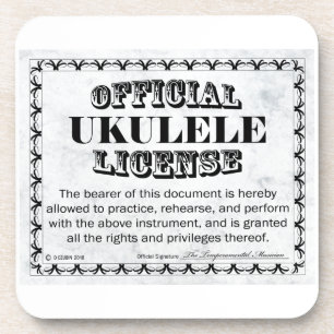 Ukulele-Lizenz Untersetzer