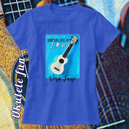 Ukulele Love dans de jolies nuances de T-shirt ble