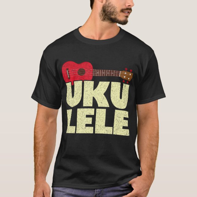 Ukulele Musikinstrument T-Shirt (Vorderseite)