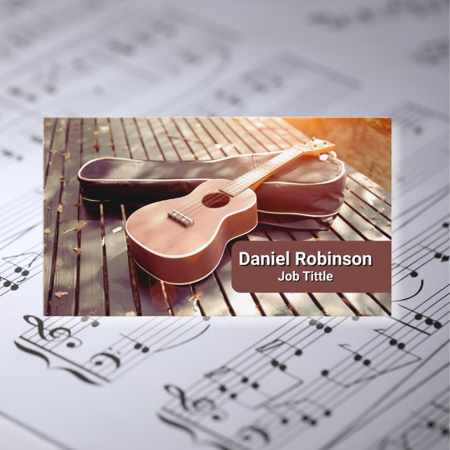 Ukulele-Musiklehrer Visitenkarte (Von Creator hochgeladen)
