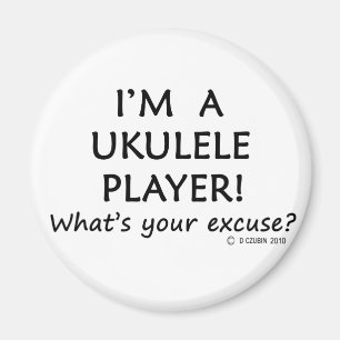Ukulele Player Entschuldigung Magnet