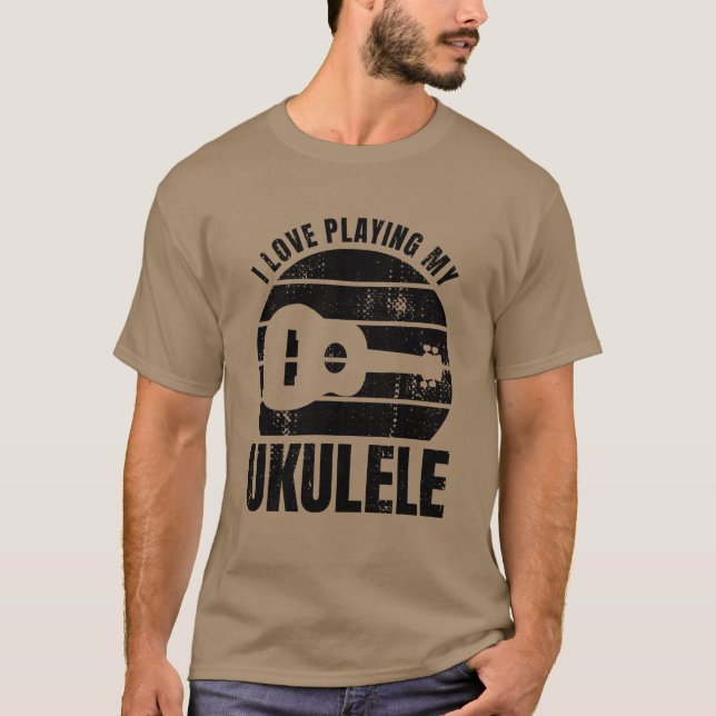 Ukulele Player Quote family T-Shirt (Vorderseite)