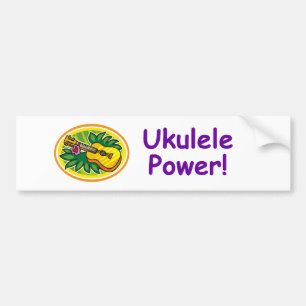 Ukulele-Power! Autoaufkleber