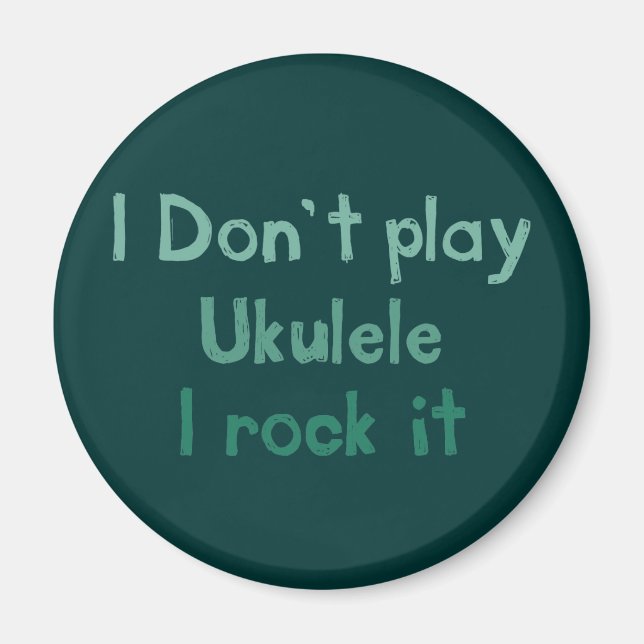 Ukulele Rock It Magnet (Vorne)