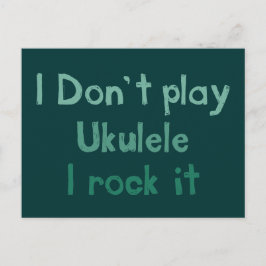 Ukulele Rock It Postcard Postkarte