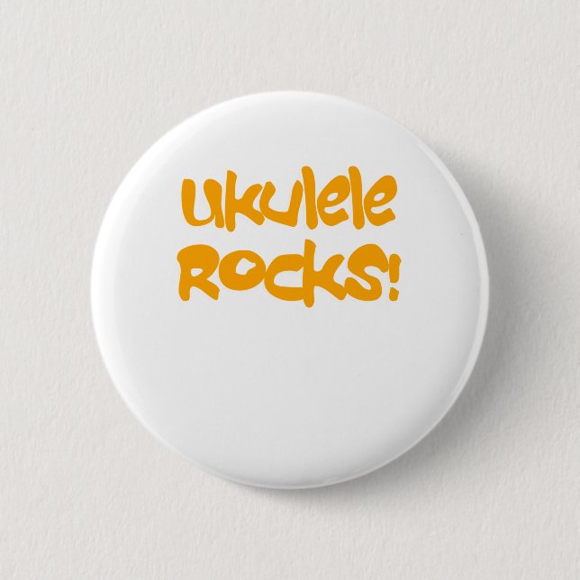 Ukulele Rocks! Button (Vorderseite)