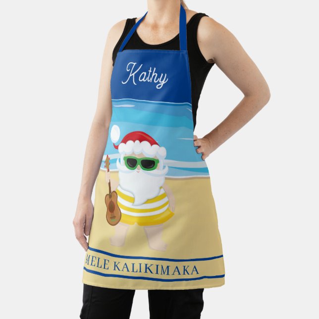 Ukulele Santa Claus  Schürze (InSitu)