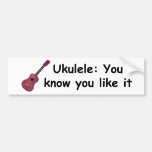 Ukulele: Sie wissen, dass Sie es mögen Autoaufkleber