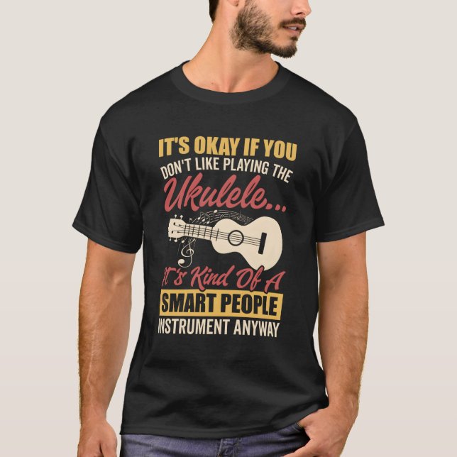 Ukulele Sm People Instrumentation Hawaiian Guitar  T-Shirt (Vorderseite)