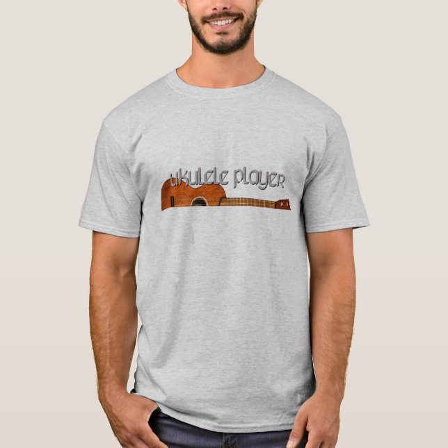 Ukulele-Spieler-Zeitschrift-Logo T-Shirt (Vorderseite)