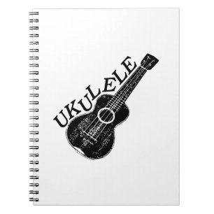 Ukulele Text und Bild Notizblock
