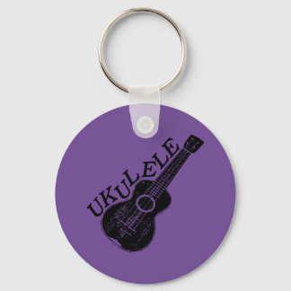 Ukulele Text und Bild Schlüsselanhänger