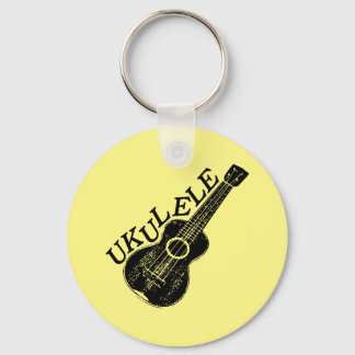 Ukulele Text und Bild Schlüsselanhänger