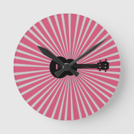 Ukulele Time Pink Sunburst Uhr