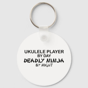 Ukulele tödliches Ninja bis zum Nacht Schlüsselanhänger