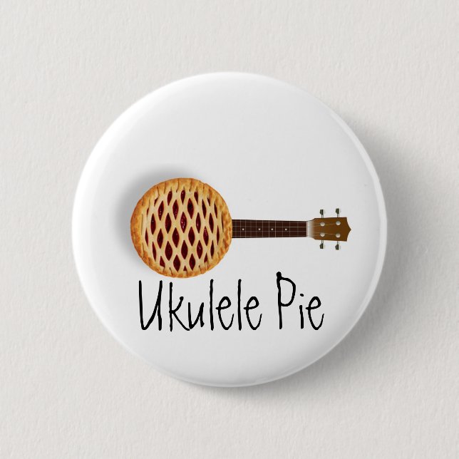 Ukulele-Tortenknopf Button (Vorderseite)