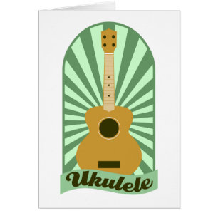 Ukulélé verte de rayon de soleil