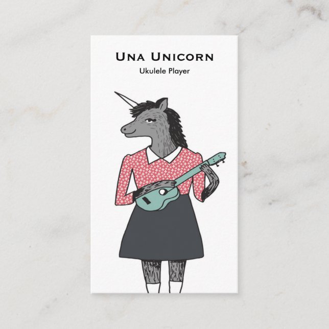 Ukulele-Visitenkarte Visitenkarte (Vorderseite)