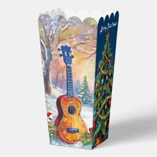 Ukulele-Weihnachtsbaum-Popcorn Geschenkschachtel