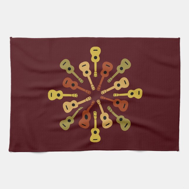 Ukulelegewohnheits-Geschirrtücher Küchentuch (Horizontal)