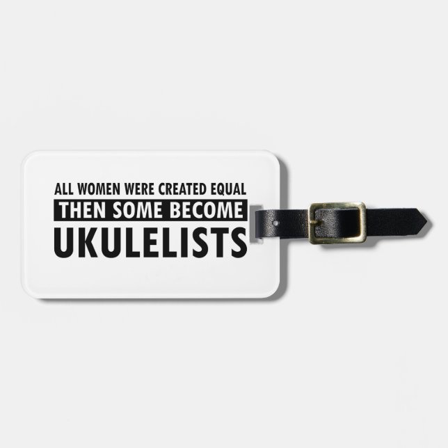 Ukulelemusikentwürfe Gepäckanhänger (Vorderseite horizontal)