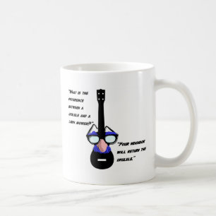 Ukuleles und Rasenmäher Kaffeetasse