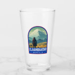 Ulaanbaatar Mongolei - Falconeria Locarno Vintag Glas<br><div class="desc">Ulaanbaatar Retro Vektor Reise Design. Es liegt im Tal des Flusses Tuul,  an der Grenze zum Nationalpark Bogd Khan Uul.</div>