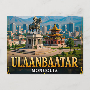 Ulaanbaatar Weite Steppen und mongolisches Erbe Postkarte