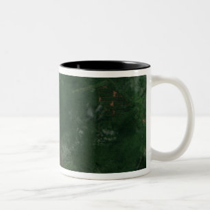 Ulawun Vulkan von Neu-Britannien Gipfel Zweifarbige Tasse
