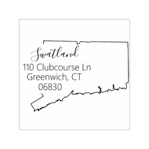 ÜLG  Staat der Briefmarke "Connecticut Rücksende Permastempel