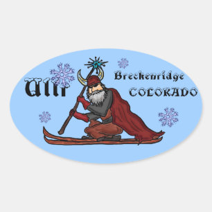 Ullr Schneegod Breckenridge Colorado Aufkleber