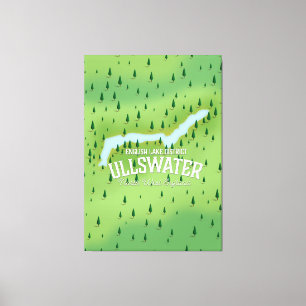 Ullswater Lake District Reiseplakat. Leinwanddruck