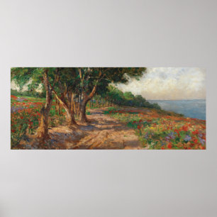 Ulmenbestandene Promenade in Euxinograd Poster