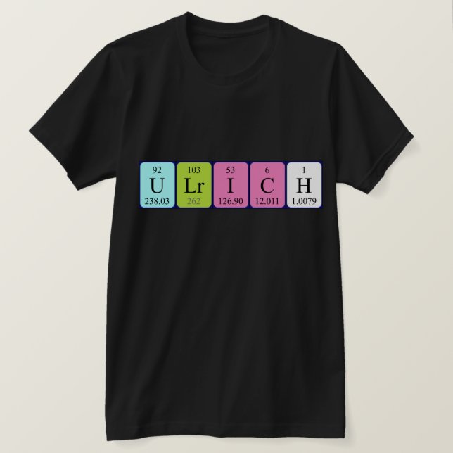 Ulrich Periodenname Shirt (Design vorne)