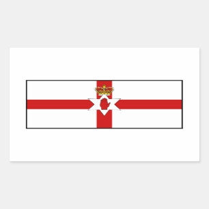Ulster-Fahnen-Nordirland-Flagge Rechteckiger Aufkleber