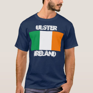 Ulster, Irland mit irischer Flagge T-Shirt