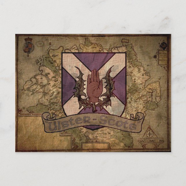 Ulster Scots carte postale antique (Devant)