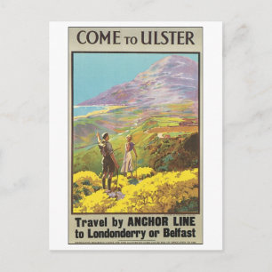 Ulster Travel by Anchor Line Postkarte