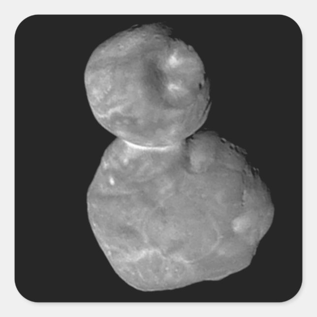 Ultima Thule Arrokoth Kuiper Belt Object Quadratischer Aufkleber (Vorderseite)