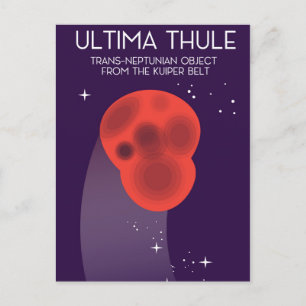 Ultima Thule Keiper-Gürtel Weltraumkunst Postkarte