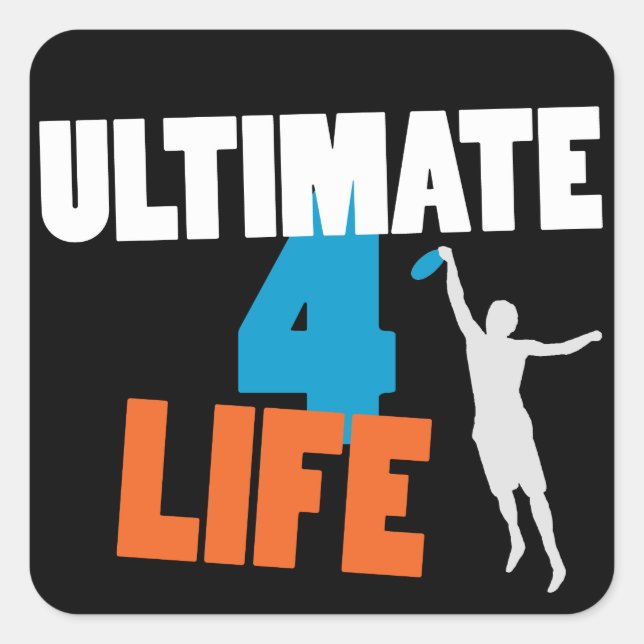 Ultimate 4 Life (dunkel) Aufkleber (Vorderseite)